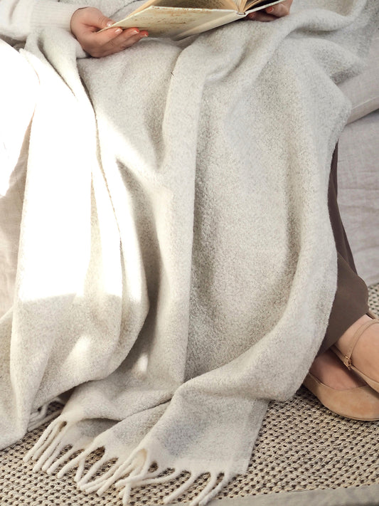 Dover Grey/Ivory Throw