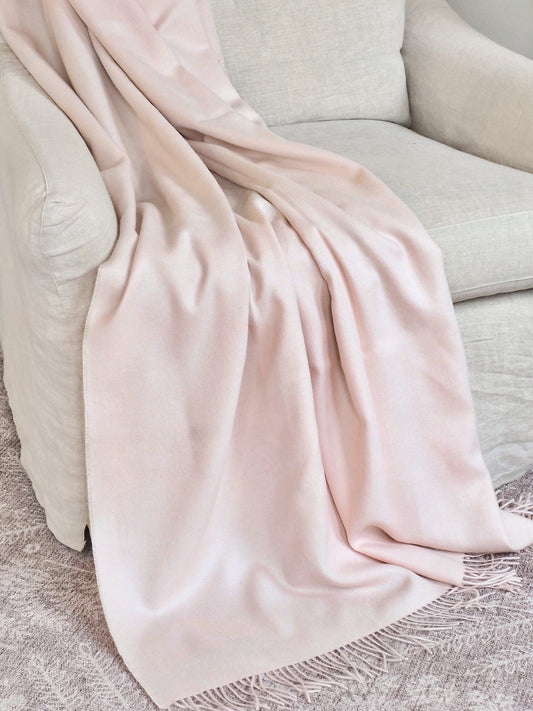 Blush Pink Baby Throw