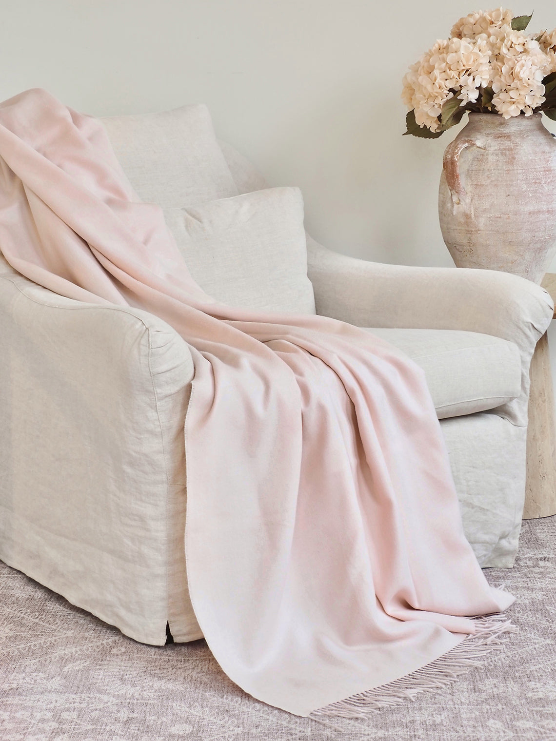 Blush Pink Baby Throw