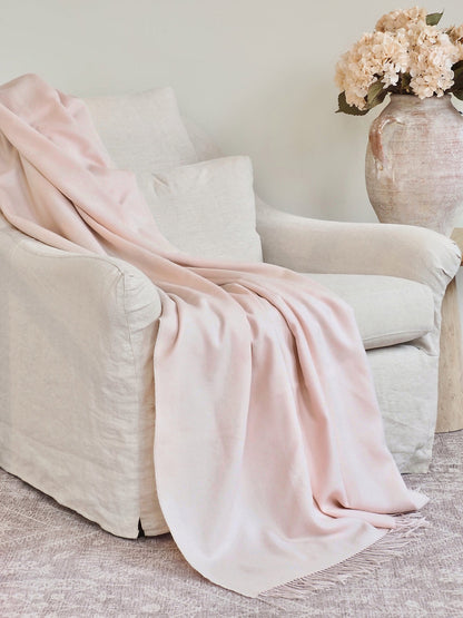 Blush Pink Baby Throw