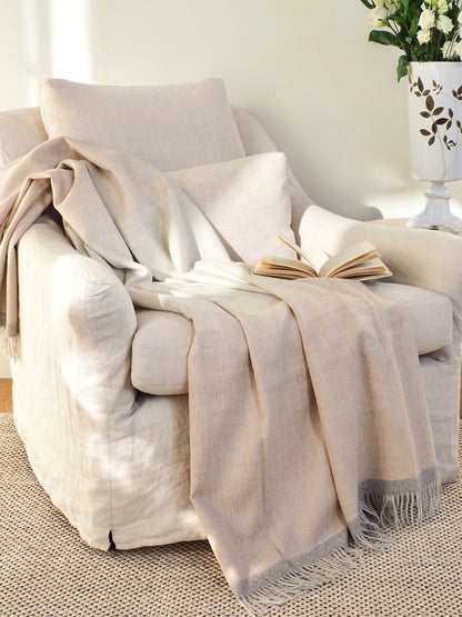 Almond/Fog Baby Throw