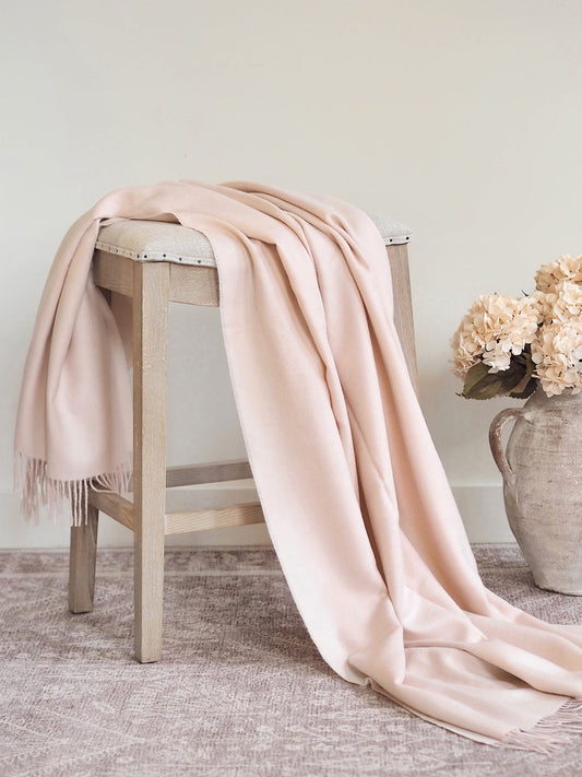Blush Pink Baby Throw