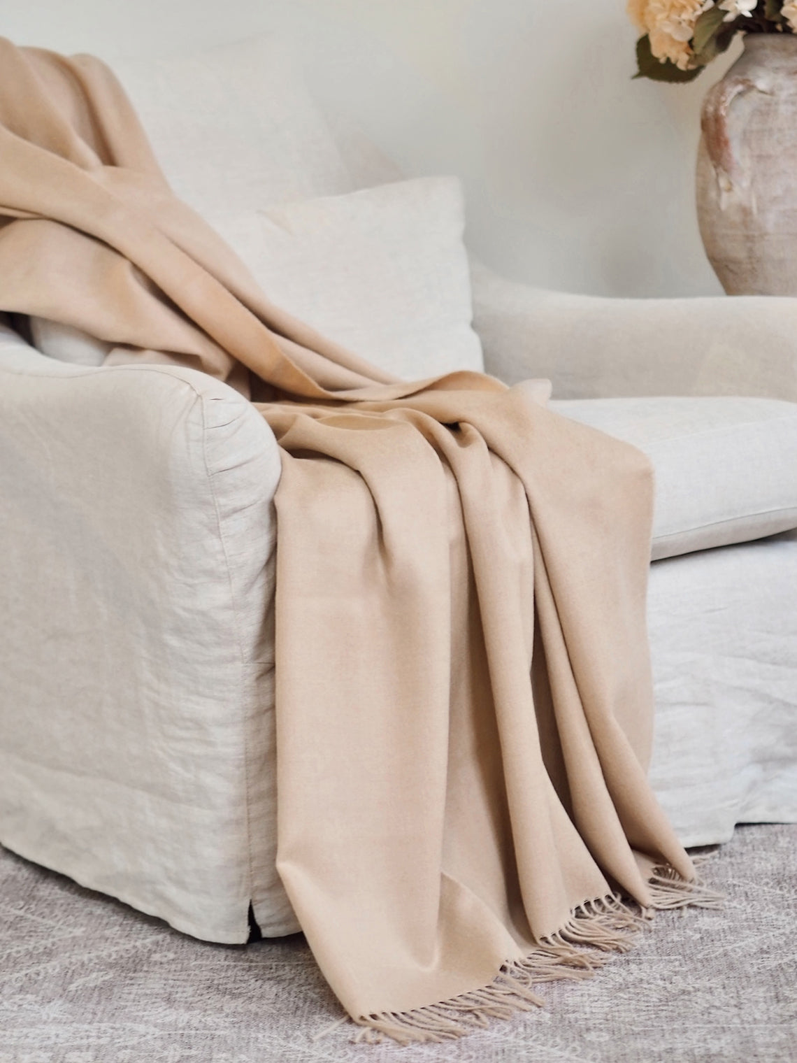 Tan Baby Throw