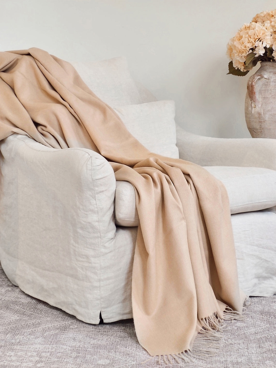 Tan Baby Throw