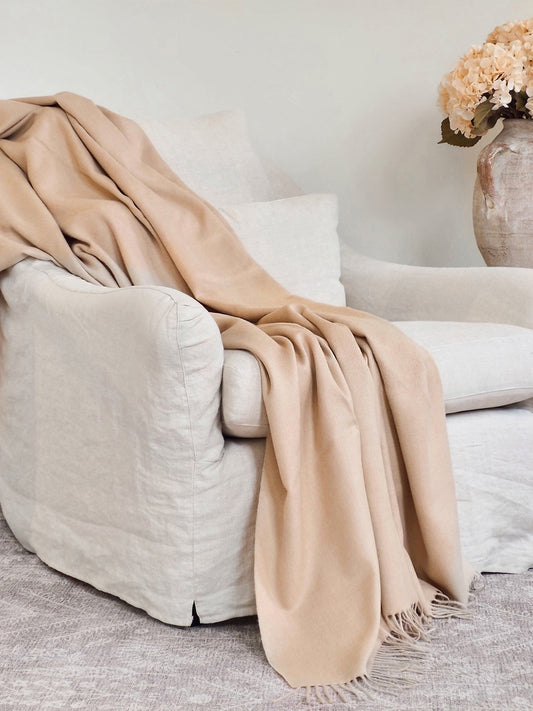 Tan Baby Throw