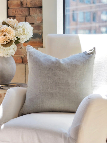 Flint Grey Pillow | 24x24